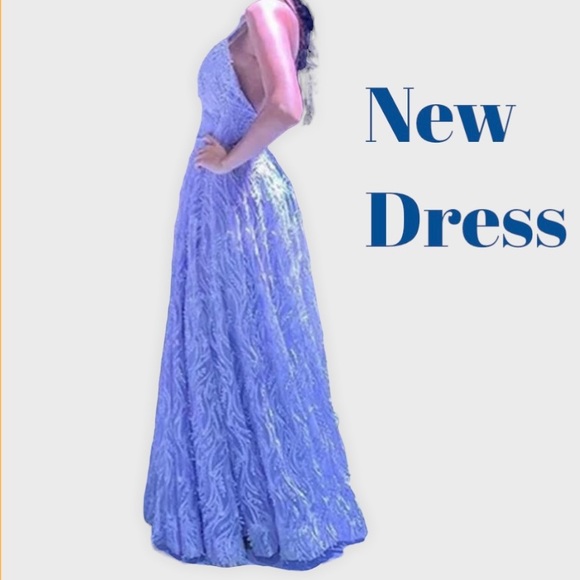 Embroidered Formal Dress - Picture 4 of 4